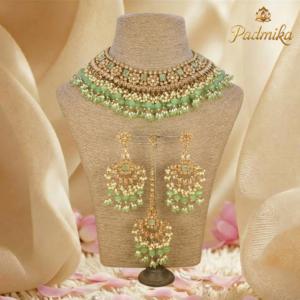Padma Royal Collar with mint beads